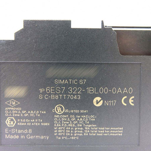 Siemens Siplus Simatic SCn S Sm Plc Manual Esblaa 6ES7322 1BL00 0AA0 Original