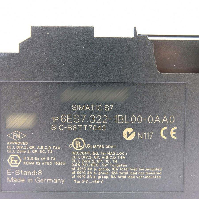 Siemens Siplus Simatic SCn S Sm Plc Manual Esblaa 6ES7322 1BL00 0AA0 Original