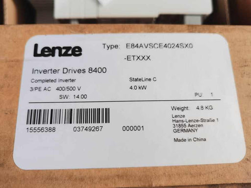 Brand New Original/Used Lenze inverter E84AVSCE4024S
