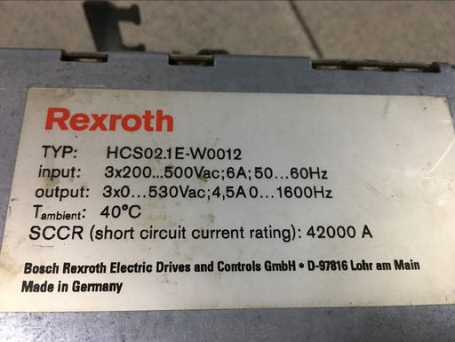 Rexroth Negotiateprice Br/Shaft Card HCS02.1E-W0012-A-03-NNNN 100% Original/used