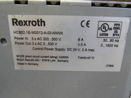 Rexroth Br /Servo Drive R911298371 HCS02.1E-W0012-A-03-NNN 100% Original