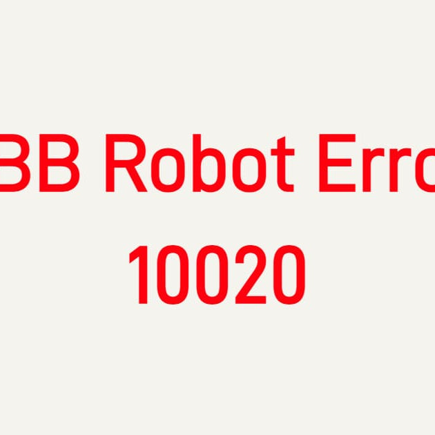 ABB Robot Error 10020 Troubleshooting Guide for IRC5 Controller - Encoder Signal Lost Fix