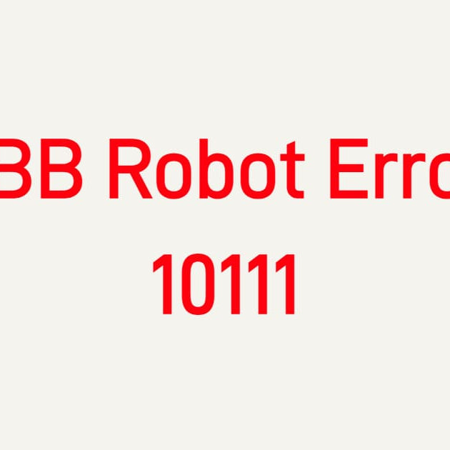 Troubleshooting ABB Robot Error 10111 Axis Servo Overload on IRC5 Controller