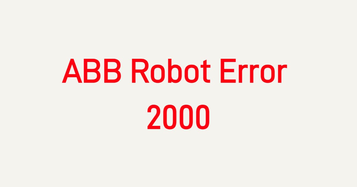 System Failure – ABB Controller Troubleshooting