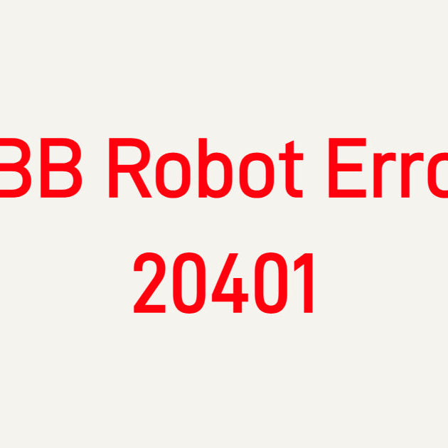 ABB Robot Error 20401 Safety System Triggered troubleshooting for IRC5 controller, Emergency Stop buttons, and safety gates.