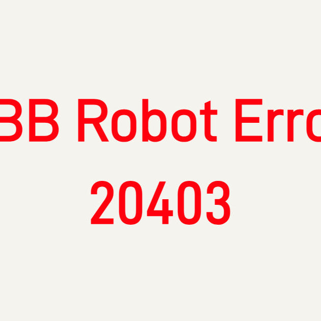 ABB Robot Error 20403 Safety Relay Fault troubleshooting for IRC5 controllers, safety relay modules, and E-Stop circuits.