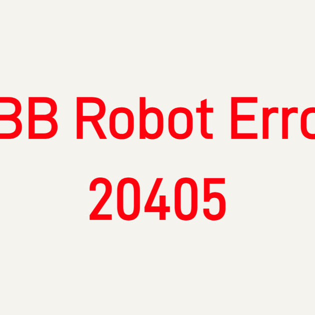 Troubleshooting ABB Robot Error 20405 Safety Input Voltage Fault on IRC5 controller, covering safety circuit power supply and E-Stop wiring.