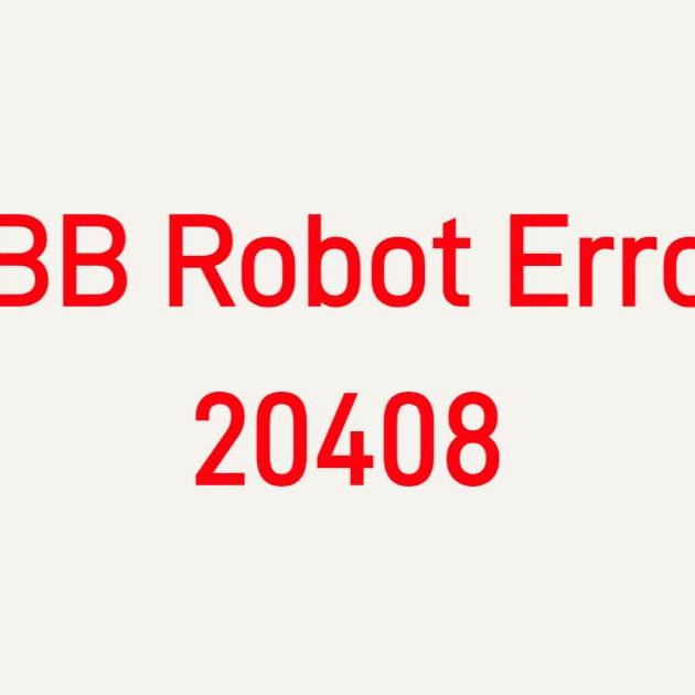ABB Robot Error 20408 Safety Chain Open troubleshooting for IRC5 controllers, safety gate switches, and interlocks