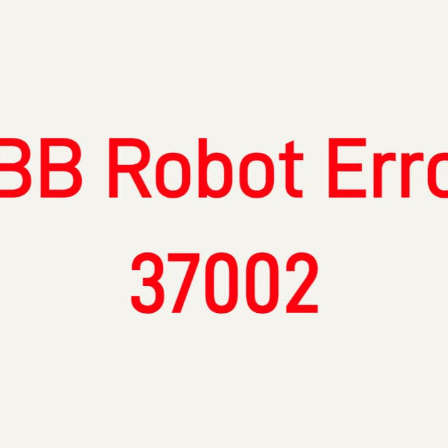 ABB Robot Error 37002 Fieldbus Slave Communication Fault troubleshooting for IRC5 controllers, Profibus, and Profinet slave modules.