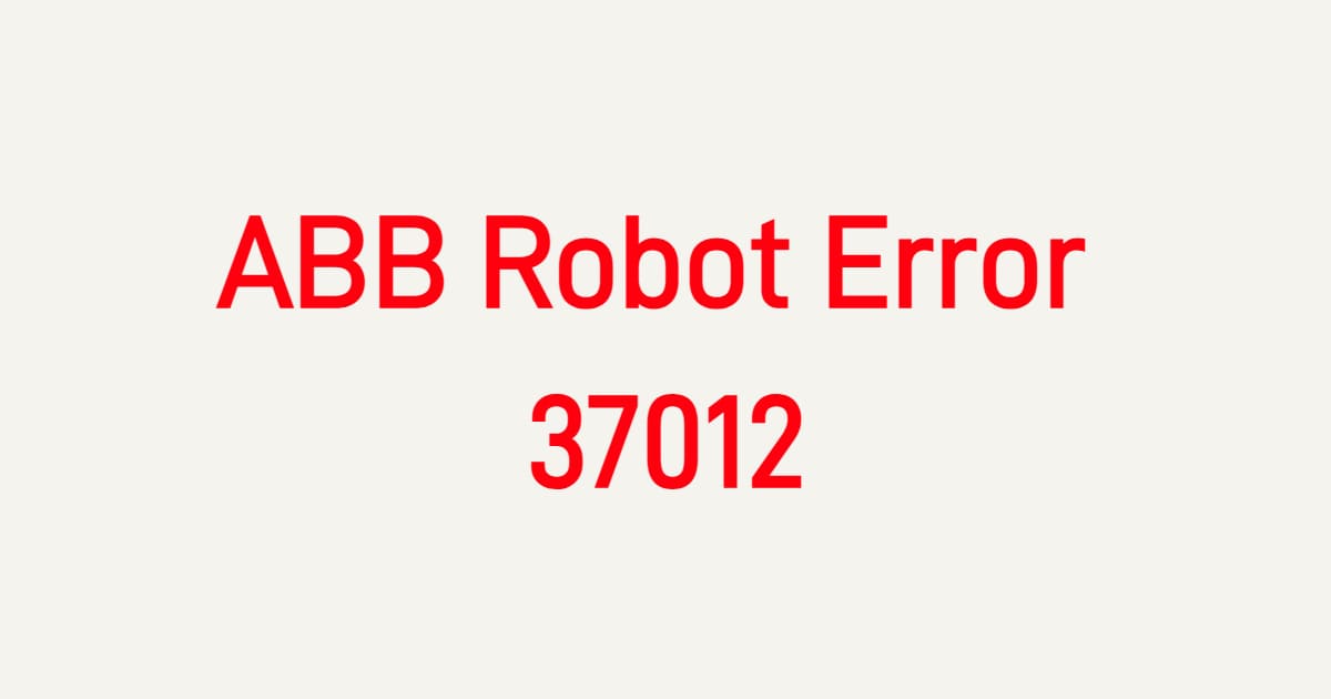 Fieldbus Communication Error – Repair Guide
