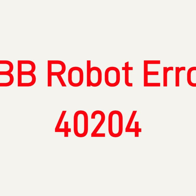 ABB Robot Error 40204 Drive Overcurrent troubleshooting for IRC5 controllers, servo drives, and motors.