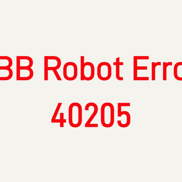 ABB Robot Error 40205 Drive Undervoltage troubleshooting for IRC5 controllers, drive modules, and power cables.