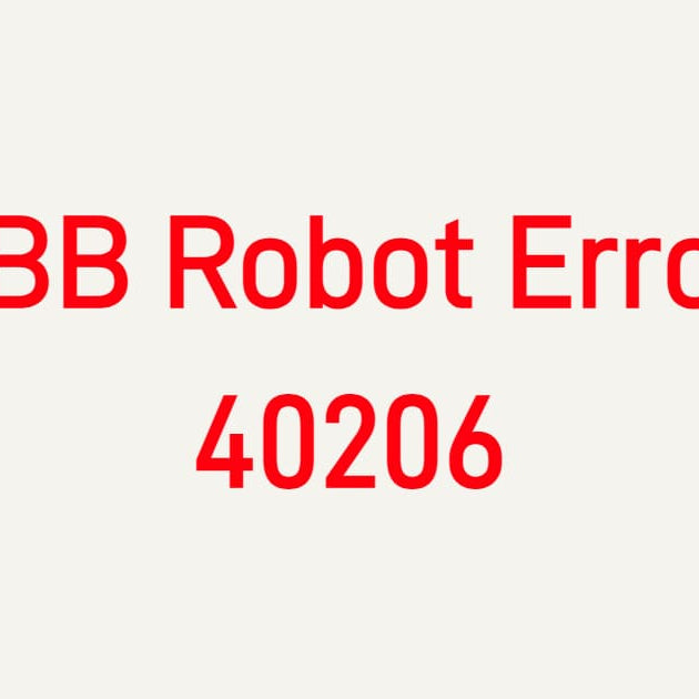 ABB Robot Error 40206 Drive Overvoltage troubleshooting for IRC5 controllers, braking resistors, and drive units.