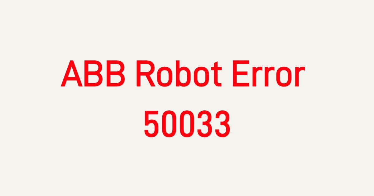 Controller Motion Parameter Fault – Causes and Fix
