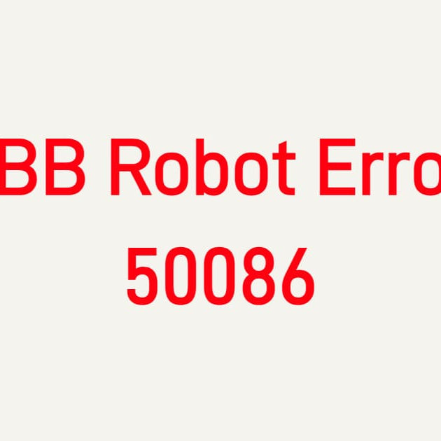 Troubleshooting ABB Robot Error 50086 Cooling System Communication Fault on IRC5 Controller