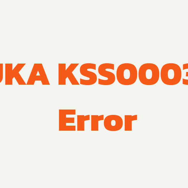 KUKA KSS00030 KRC startup error troubleshooting and controller initialization repair guide