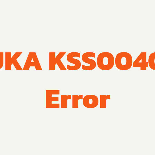 KUKA KSS00401 Motor Error troubleshooting for KRC4 KSP drives and servo motor failures