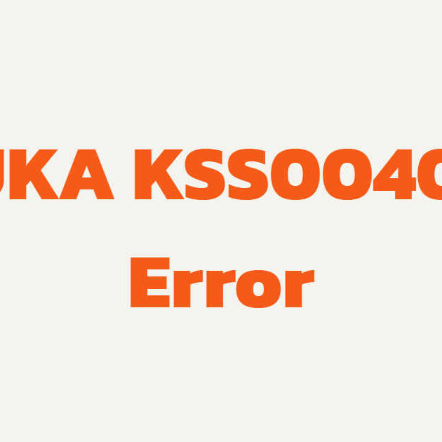 KUKA KSS00405 Axis Control Error troubleshooting for KRC4 servo loops and KSP drives