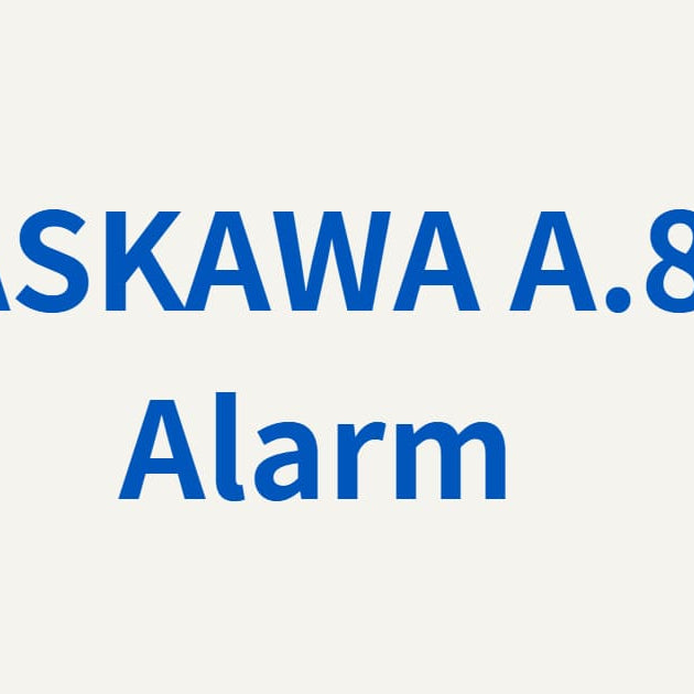 A technical diagnostic graphic for Yaskawa A.840 Alarm, identified as an Overspeed Error in the servo and motion protection system, used for industrial robot speed feedback diagnostics.