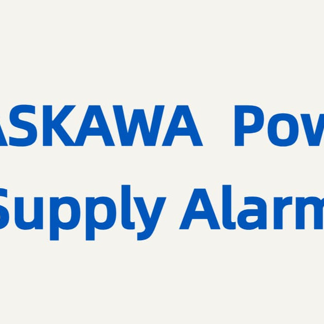 A technical diagnostic graphic for Yaskawa Power Supply Alarm, illustrating the energy chain from AC input to DC bus regulation for servo drive troubleshooting.