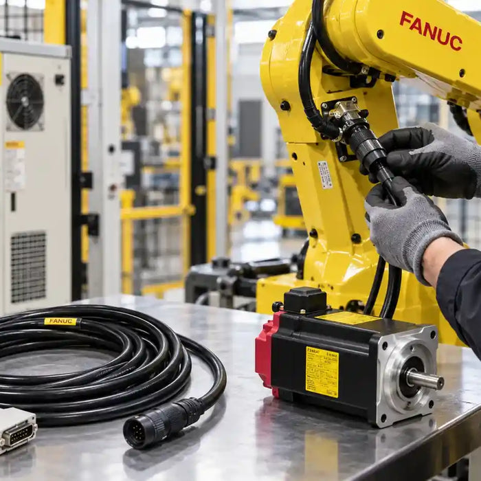 FANUC encoder cable inspection for servo alarms positioning errors and intermittent feedback faults