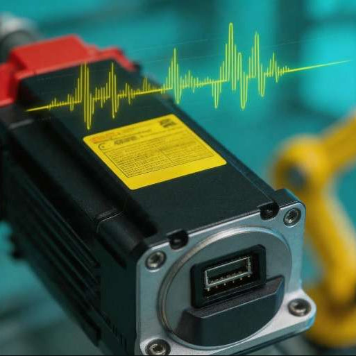 A maintenance technician replacing the 1.5V zinc-carbon cells inside a FANUC robot base encoder battery box to clear SRVO-062 BZAL and SRVO-065 BLAL position drift alarms.
