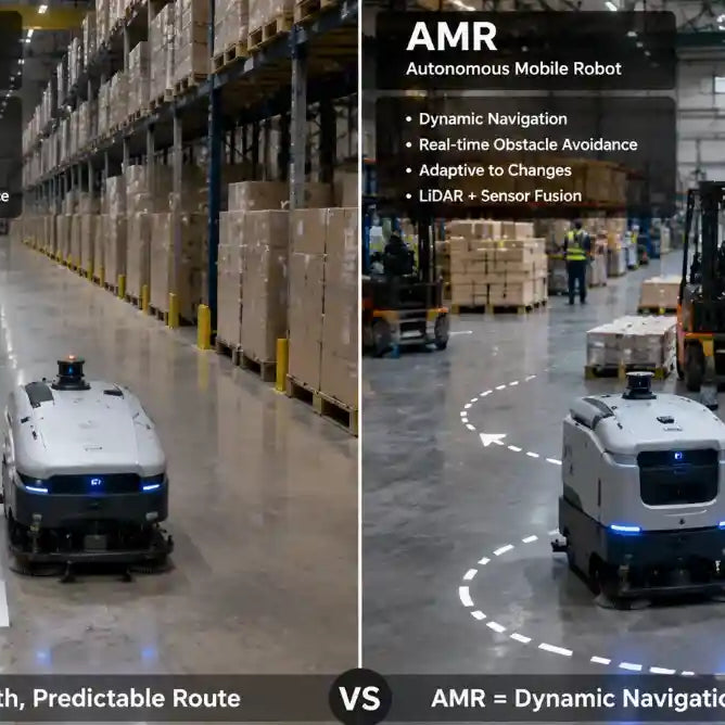 Industrial cleaning robot using LiDAR SLAM navigation technology for autonomous warehouse operation