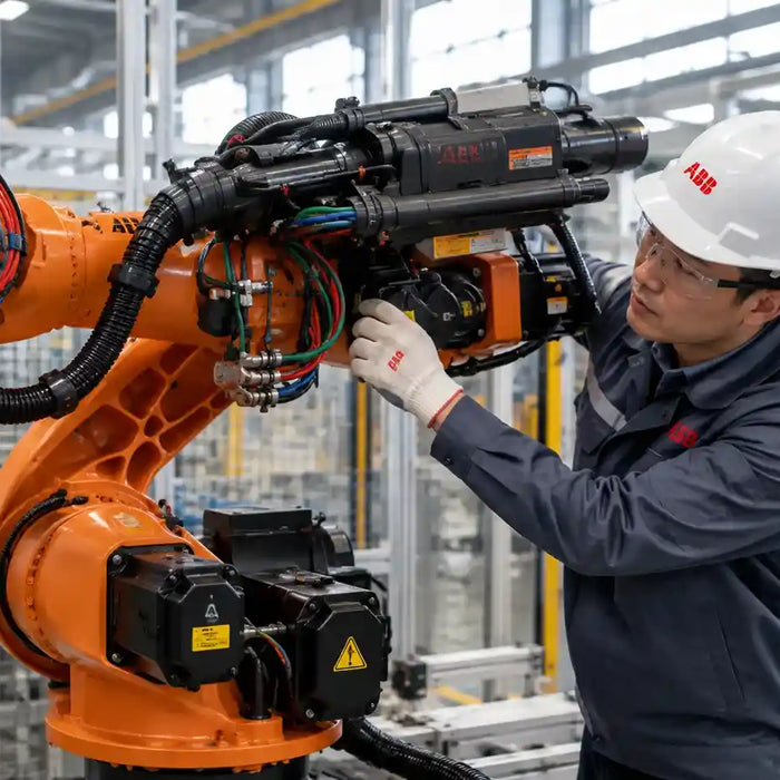 Industrial robot cable inspection for intermittent signal and communication problems