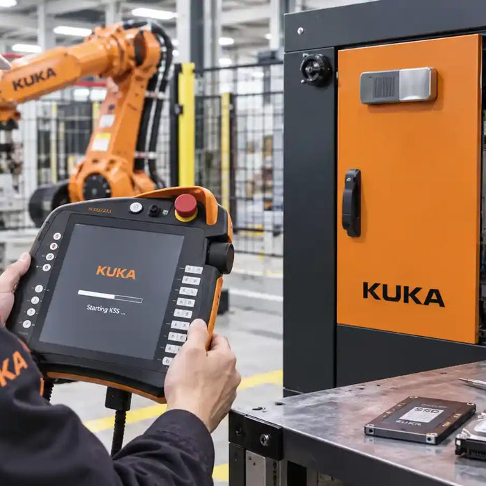 KUKA KSS startup failure troubleshooting with smartPAD and robot controller