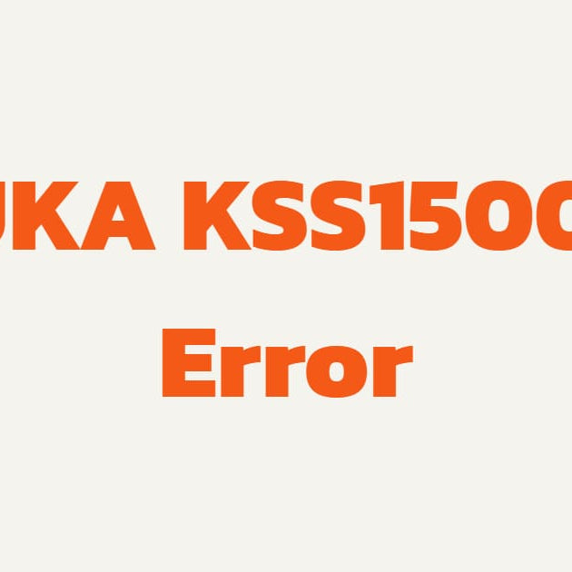 Cover image of the KUKA KSS15003 Robot Drive Communication Fault Troubleshooting Guide