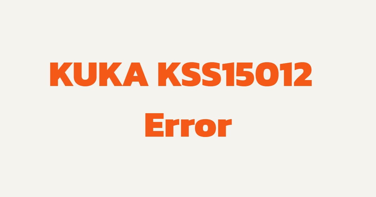 KUKA KSS15012 Encoder Feedback Signal Loss Fix | KRC4 Encoder Cable ...