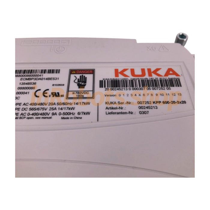 KUKA KPP 600-20-3X20 00-245-213 Driver Power Supply