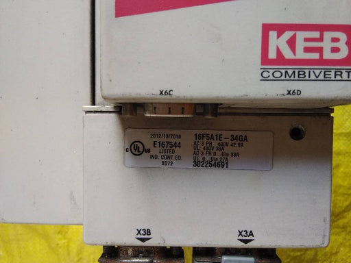 Keb Keb Servo Inverter Drive Inquiry 16F5A1E-34GA Used
