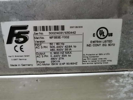 Brand New Original/Used KEB inverter 16F5B3E-Y002