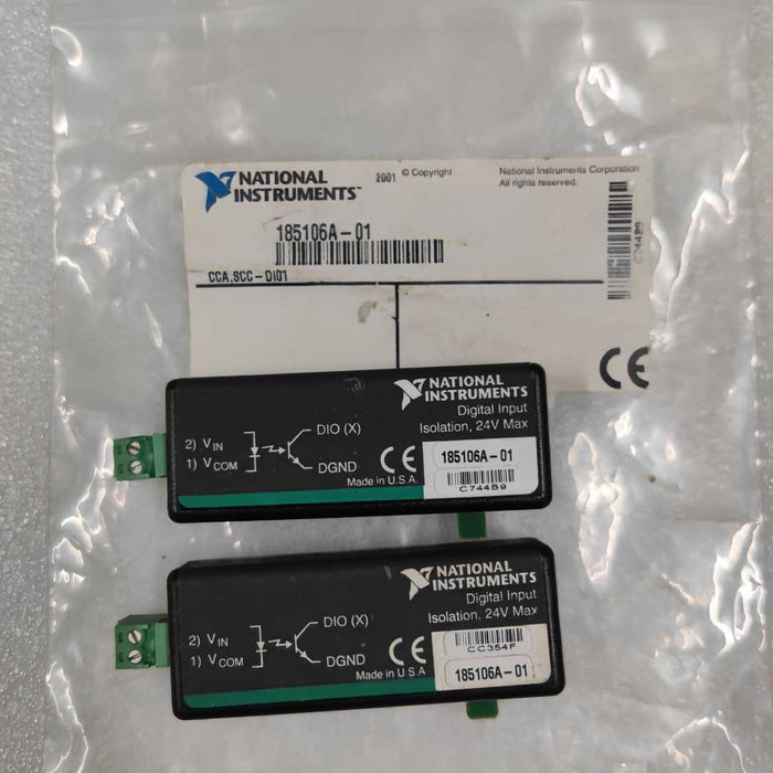 National Instruments Used SCC-DI01 Digital Input Isolation 24V 185106A-01