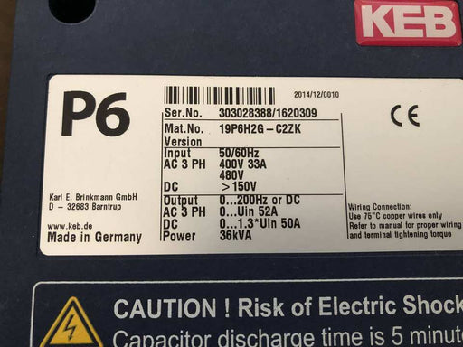 Brand New Original/Used KEB P6 inverter 19P6H2G-C2ZK