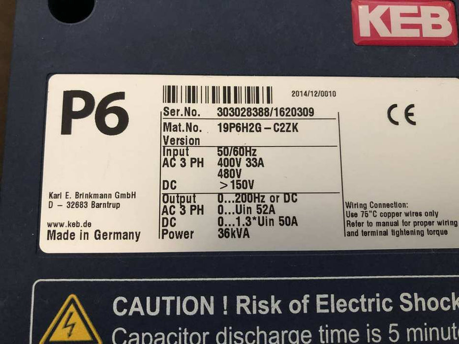 Brand New Original/Used KEB P6 inverter 19P6H2G-C2ZK