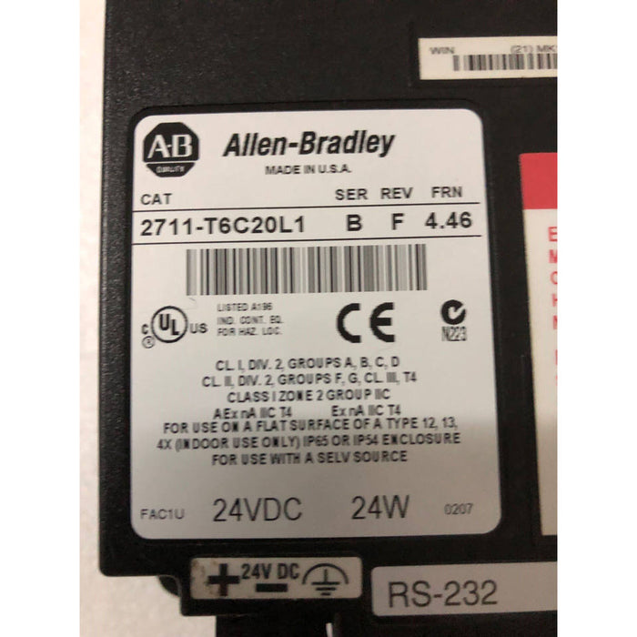 Rockwell Operation Panel 2711-T6C20L1 USED