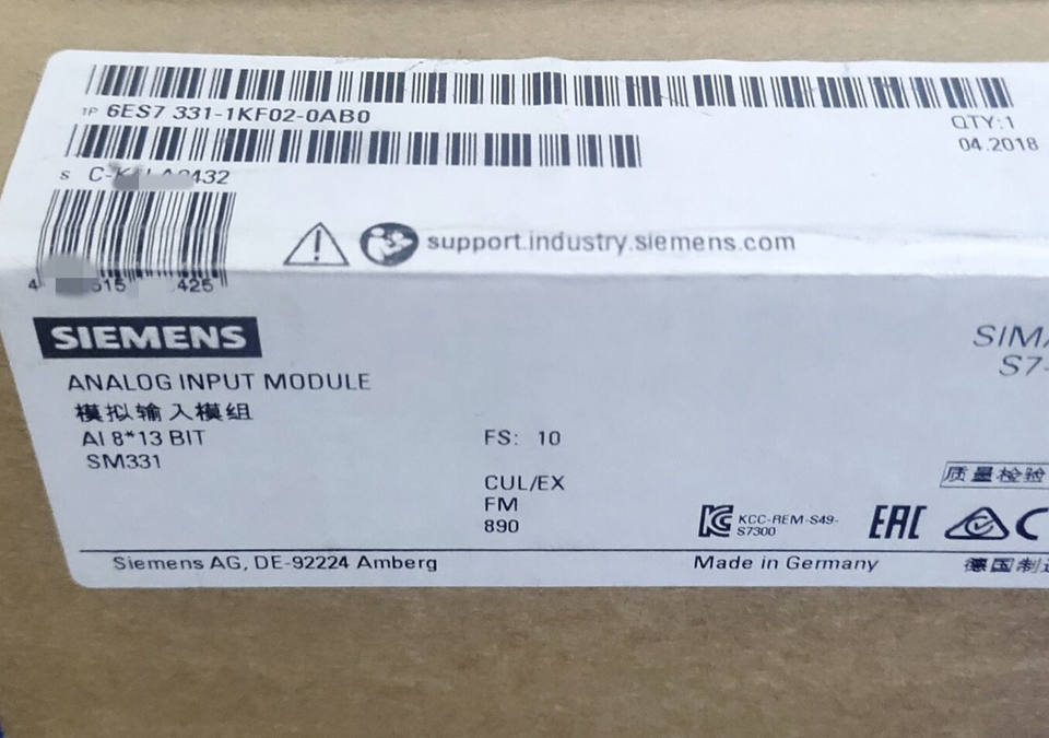 / Mini Industrial Plc Controller Eskfab Plc Analog Inputs Modules 6ES7 331-1KF02-0AB0 New