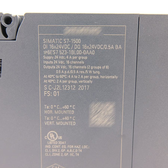 Siemens 6ES7523-1BL00-0AA0 PLC Controller Module