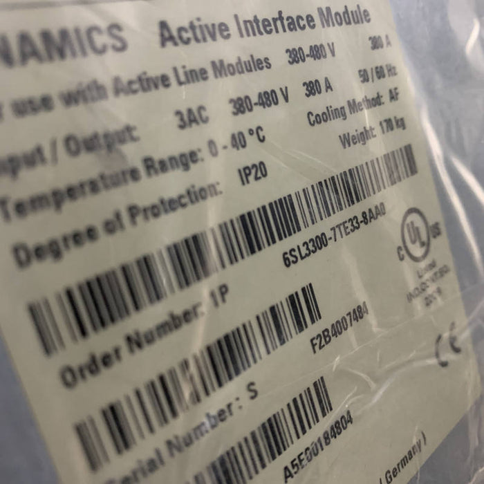 Siemens 6SL3300-7TE33-8AA0-1 Interface Module