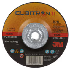 3m cubitron II cut and Grind wheel 28760-T27-7-in-x-1/8-in-x-7/8-in-10/Carton-20-ea/Case