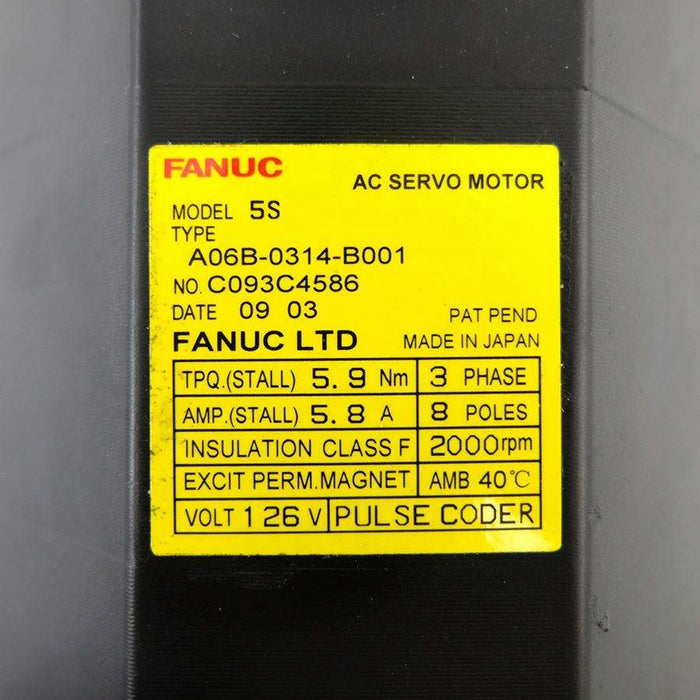 FANUC a06b-0314-b001 AC Servo Motor
