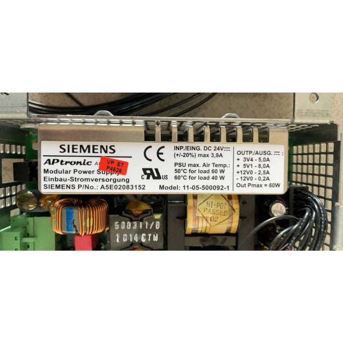 Siemens A5E02083152-11-05-500092 Power Supply Module