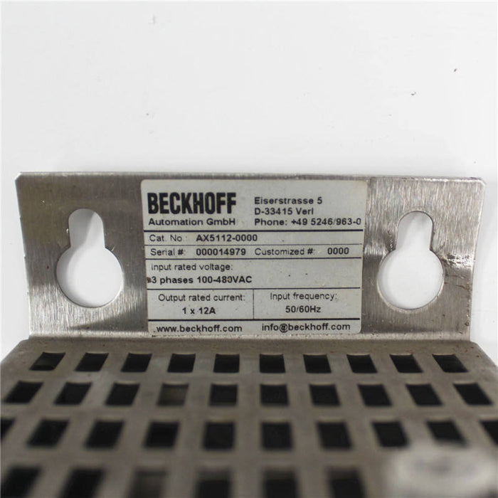 Beckhoff ax5112-0000 Servo Drive Amplifier 