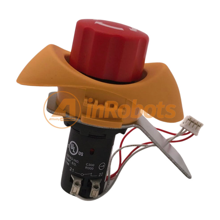 ABB 3HAC028357-025 CE3T-10R-02 E-Stop Button for DSQC679 Flexpendant