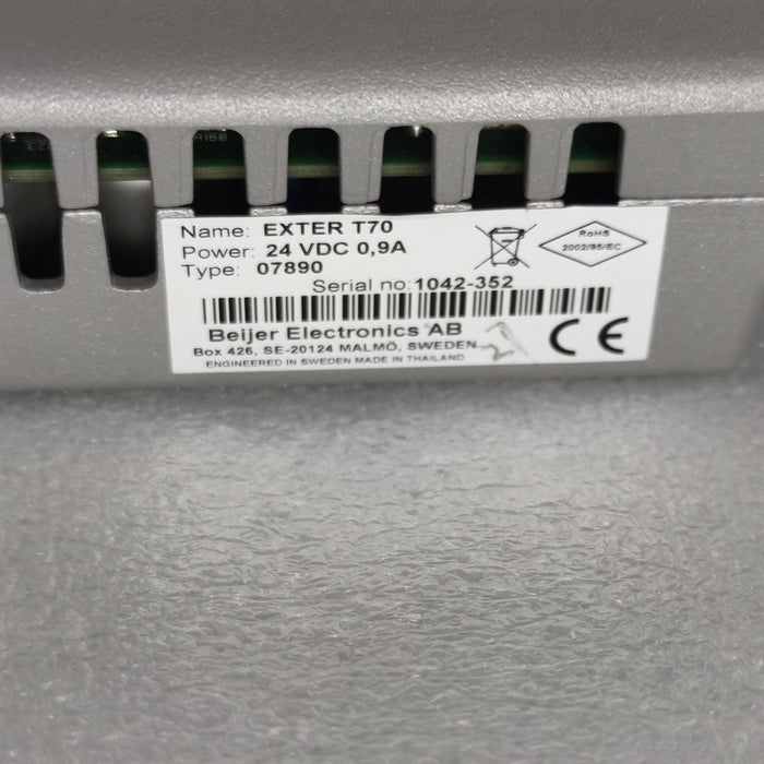 Beijer Exter T70. HMI, Operator panel.