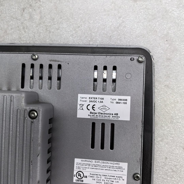 Beijer Exter T100, Beijer Electronics, HMI, Operator Panel