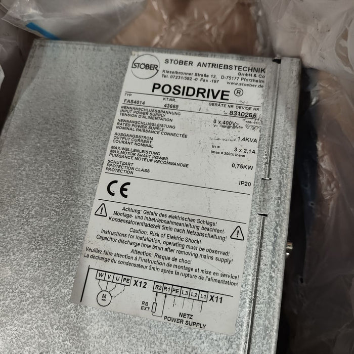 The Used Stober Servo Drive FAS4014 Is Shipped Quickly Via DHL