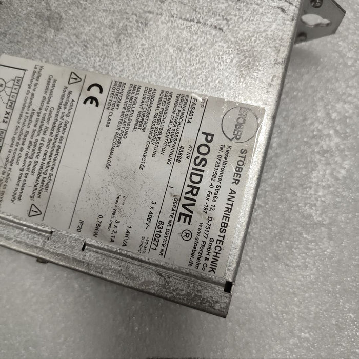 The Used Stober Servo Drive FAS4014 Is Shipped Quickly Via DHL
